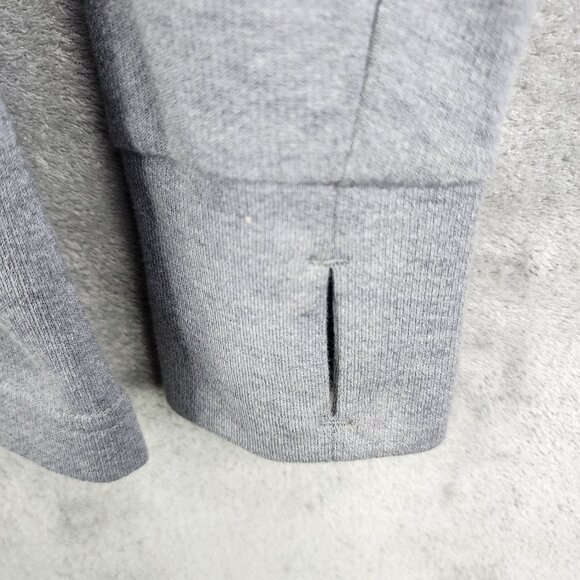 Mens Gray Adidas Pullover Sweatshirt Long Sleeve 1/2 Zip Mock Neck Size L - Picture 10 of 14